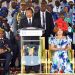 President Paul Biya delivering campign speech in Maroua, Far North Region, ahead of the 2018 presidential election. Source PRC