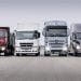 Des camions de transport de marchandises