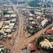Vue aérienne du centre-ville de Bafoussam