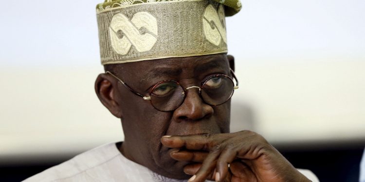Bola Tinubu, former Lagos state governor and All Progressives Congress (APC) leader, is pictured at a party meeting in Abuja Febuary 17, 2015. REUTERS/Afolabi Sotunde/File Photo