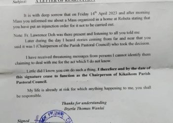 Priest in Bui receives death threats