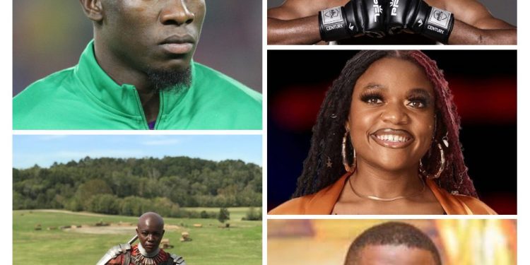 Francis Ngannou, Andre Onana, Constance Ejuma, Libianca, Samuel Fosso and N.J Ayuk