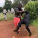 Man tackles police officer Cameroon