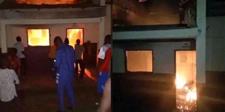 Students alleged burnt building to impede exams