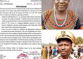 Menchum SDO, Abdoulahi Aliou criticised for trying to meddle in Esu tradition
