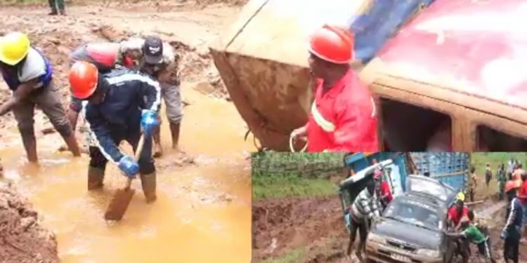 State of the ring road, Nkambe Ndonga Mantung in Cameroon
