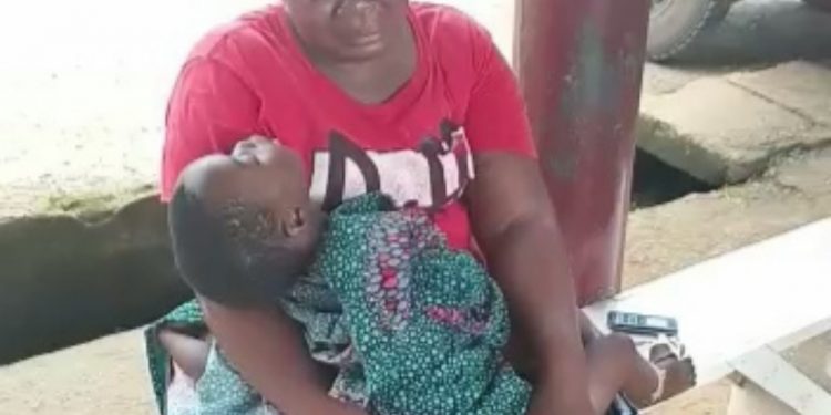 Yvonne was handed over the corpse of the child to hold by the police