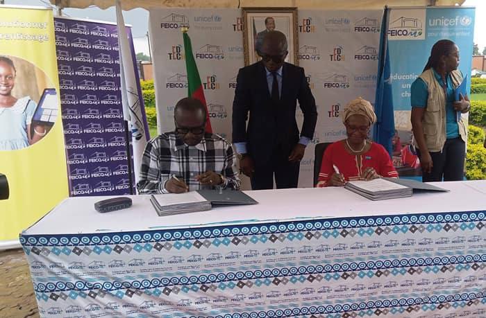 Teachers and students in Cameroon to benefit from a joint FEICOM and UNICEF Programme