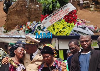 North West governor Adolf Lele L'Afrique reads condolence message on behalf of President Paul Biya (Mimi Mefo Info July 2023)