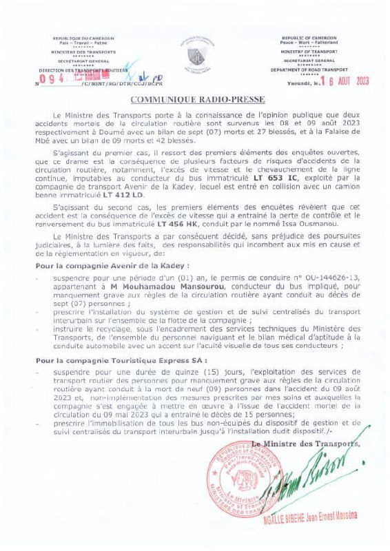 Jean-Ernest-Massena-Ngalle-Bibehe-bans-Touristique