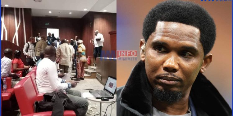 Meeting of Douala Football Club Presidents opposing Eto'o, disrupted by police.