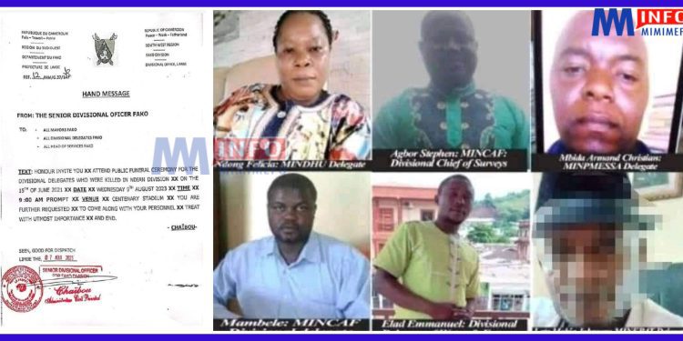 Public Funeral for delegates killed by Ambazonia Separatists