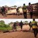 Images captured at the speed brake spot in the Ogoja refugee camp in Adagom 3. Nigerian security forces are dismounting the speedbrakes