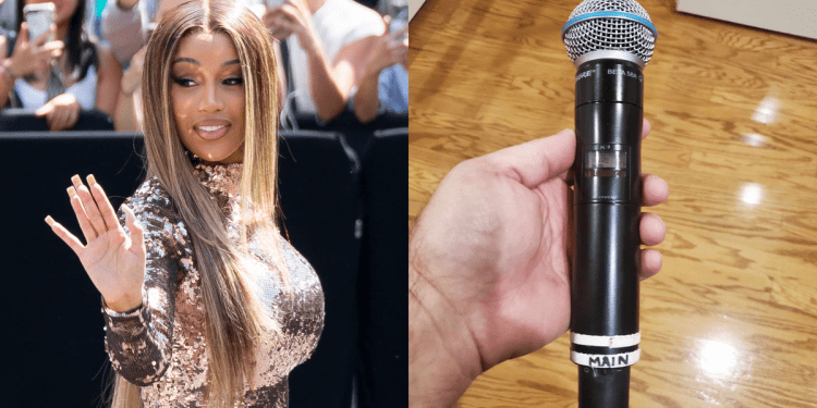 Microphone Cardi B Threw At Fan Sells For Nearly $100,000 (59,7 million FCFA), money used for charity