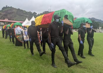 Killers of slain delegates will face punishment, authorities declare at public funeral