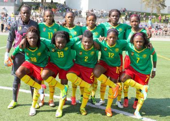 Female football squad in Cameroon