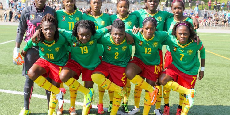 Female football squad in Cameroon