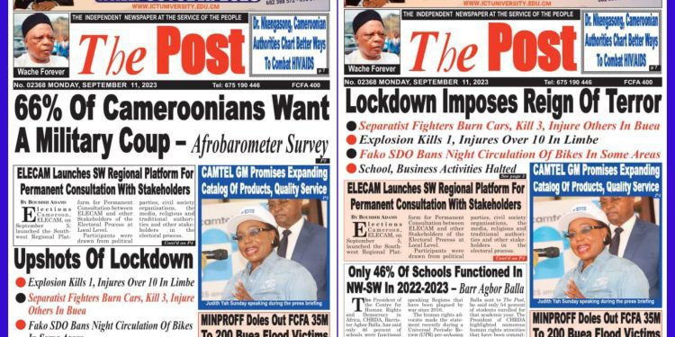 The Post Newspaper in trouble over leaked front page