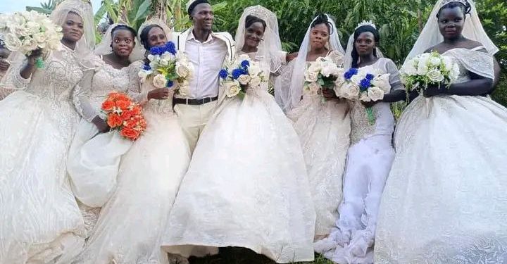 Ugandan man marries seven wives at once