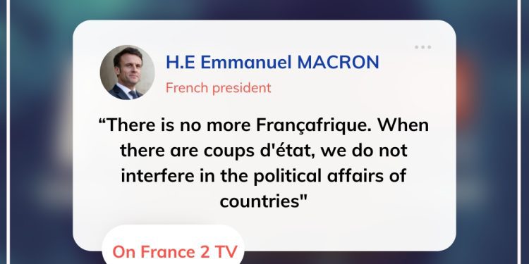Macron says Francafrique is over