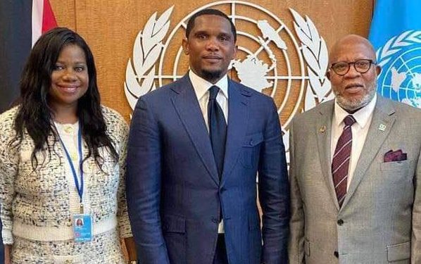 Samuel Eto'o Fils given honorary award by the UN