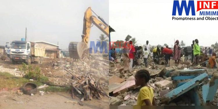 Airport demolition exercise leaves hundreds homeless