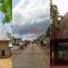 Batoufam Heritage Hut (left) Toll gate (middle) Bayangam Palace entrance (right).