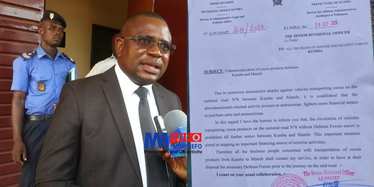 Meme SDO signs order prohibiting the transportation of Cocoa without miliary escort