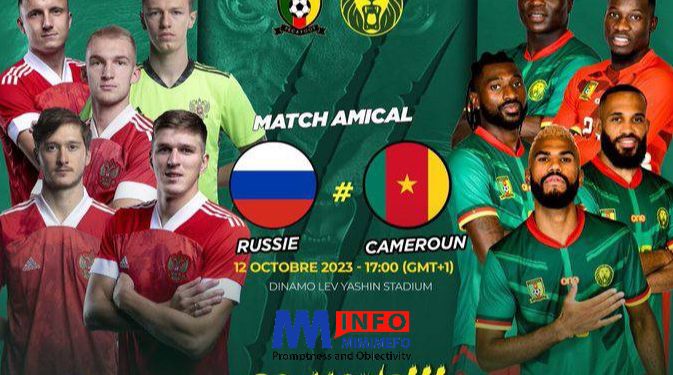 The Indomitable Lions of Cameroon will face Russia in a friendly encounter - the first game between the two teams in 12 years