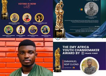 Cameroonian Ndip Emmanuel Ojong has been nomited for the EMY Awards as a Young Changemaker