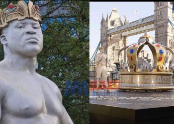 Ngannou and Tyson Statues erected in London Tower Bridge