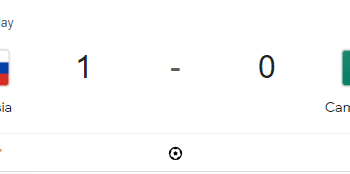 Russia beat Caemroon 1-0 in International Friendlies