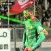 Many Cameroonian players had laser beams on their faces during the match