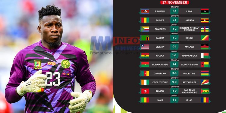 Onana Injury scare as Lions gain victory over Mauritius