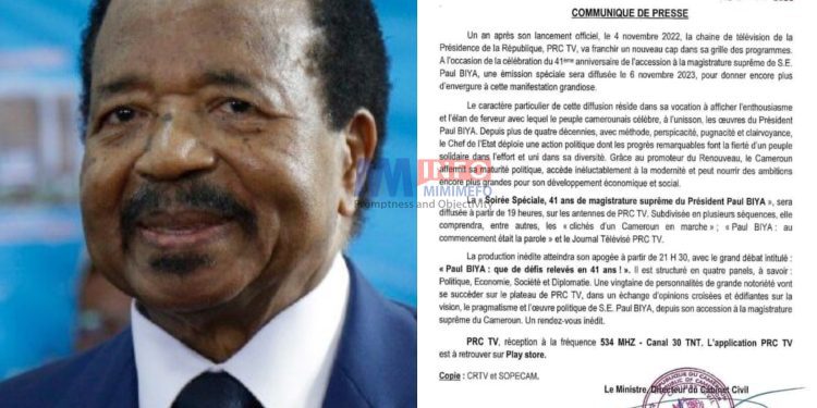 PRC TV celebrates Biya's controversial Legacy
