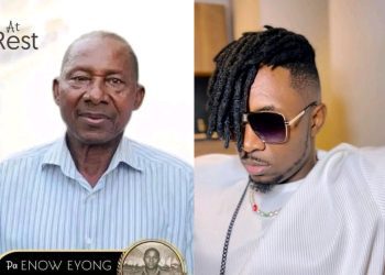 The death has been announced of the death of Stanley Enow's father