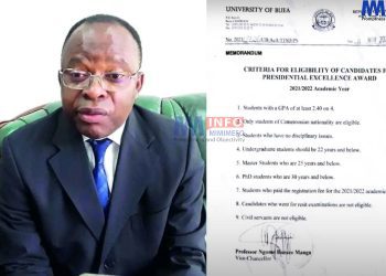 UB VC Clarifies issues with presidential award