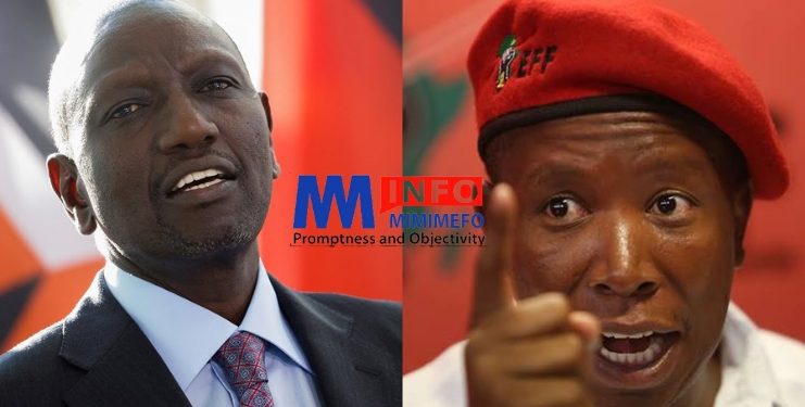 Julius Malema accuses Kenya's William Ruto of failed promises