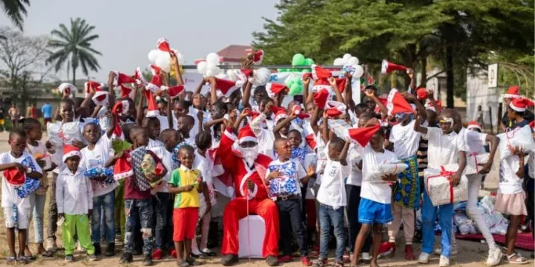 Vulnerable children received gifts from Give Hope to Our Children (GHOC), a Catholic Association in Cameroon’s Douala Archdiocese. Credit: ACI Africa