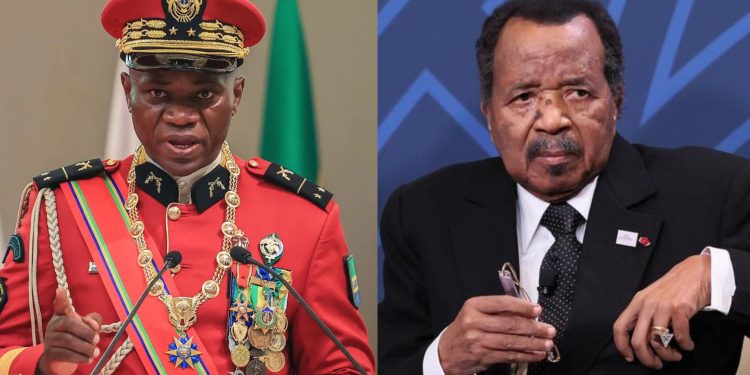 Gabon's Transitional Leader and Cameroon's President