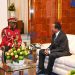 President Biya with Brice Nguema during the visit to Cameroon