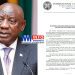 Matamela Cyril Ramaphosa fifth and current president of South Africa since 2018 takes Israel to court