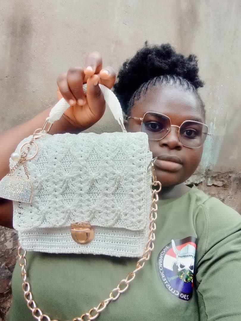 Mirabel Cha-ah, a 23-year-old creative mind, has taken Cameroonians by storm with her exceptional crochet craftsmanship.