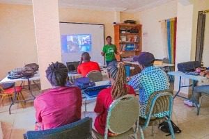 Abongdoh Maluyane Titus during some of his outreach programs in Cameroon