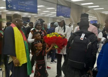 Rigobert Song and Indomitable Lions players received in Jeddah, Saudi Arabia