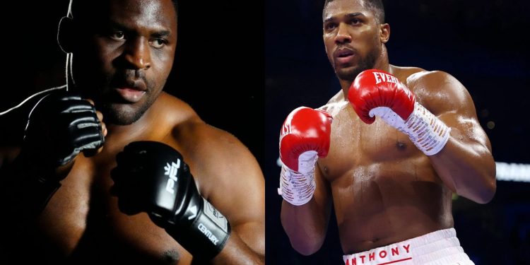Francis Ngannou and Anthony Joshua 2024