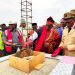Louis Paul Motaze lays foundation stone in Bamenda