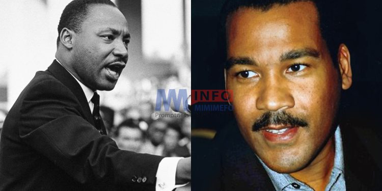 Martin Lurther King Jr and son Dexter King