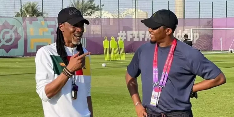 Rigobert Song et Samuel Eto'o