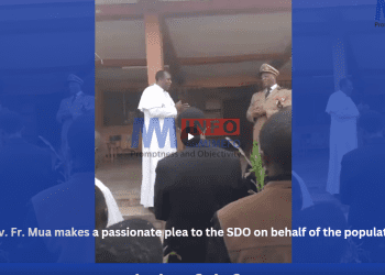 Fr. Mua makes a passionate plea to the SDO on behalf of the population